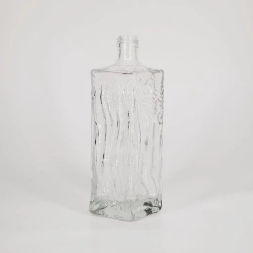 Botiglia quadrata de vetro de whisky